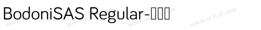 BodoniSAS Regular字体转换